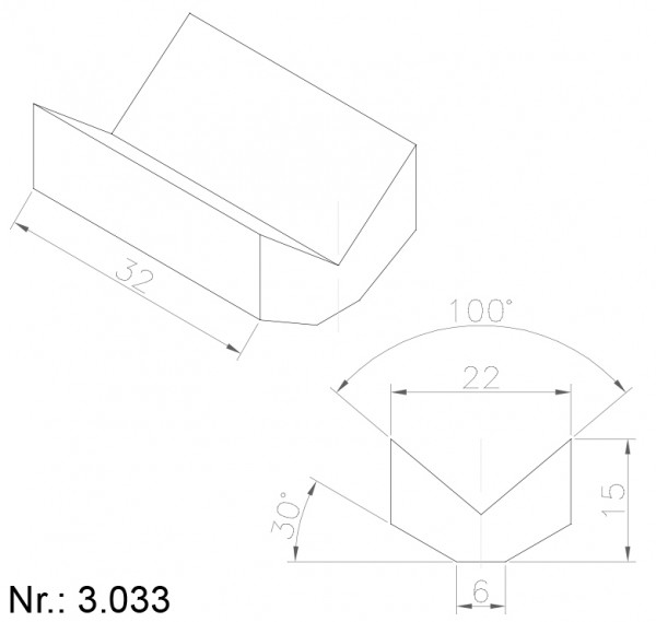 Alphabelt® 3033 PU Nocken / Mitnehmer für Zahnriemen