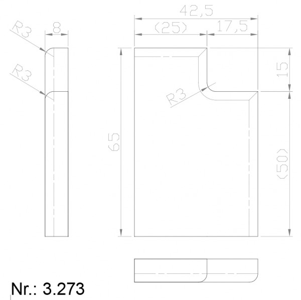Alphabelt® 3273 PU Nocken / Mitnehmer für Zahnriemen