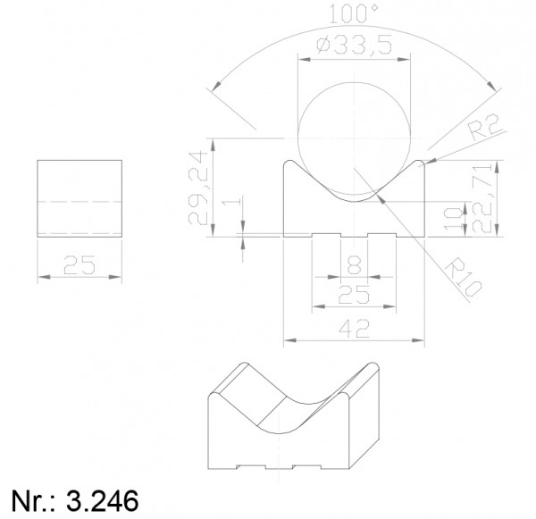 Alphabelt® 3246 PU Nocken / Mitnehmer für Zahnriemen