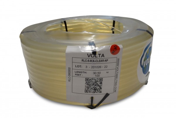 RLC 8,0 transparent FDA Volta PU Rundriemen