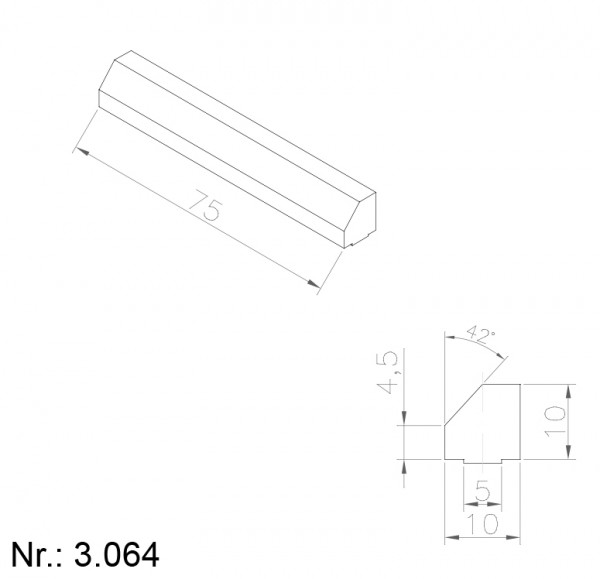 Alphabelt® 3064 PU Nocken / Mitnehmer für Zahnriemen