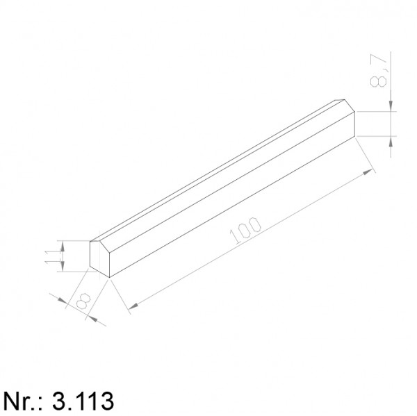 Alphabelt® 3113 PU Nocken / Mitnehmer für Zahnriemen