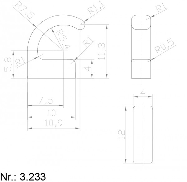 Alphabelt® 3233 PU Nocken / Mitnehmer für Zahnriemen