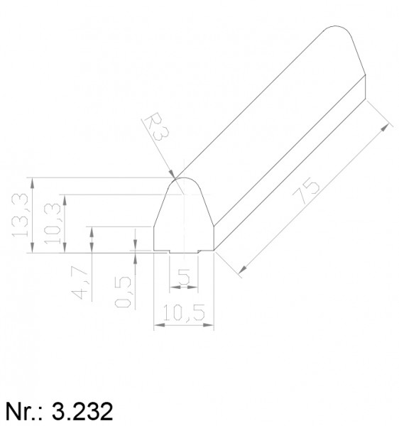 Alphabelt® 3232 PU Nocken / Mitnehmer für Zahnriemen