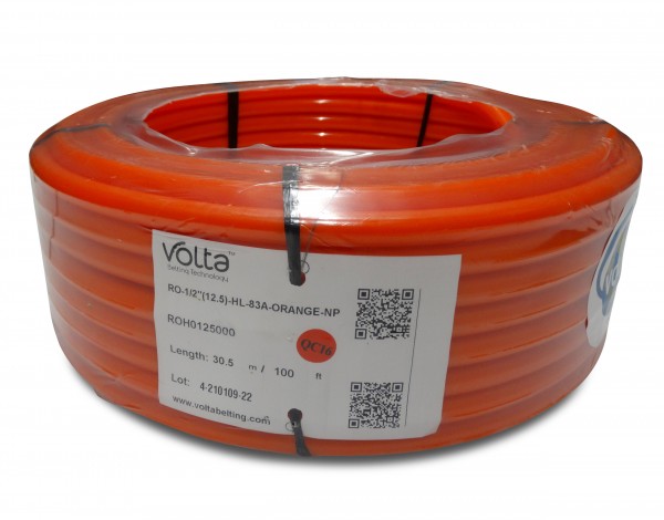 RO 12,5 orange FDA Volta PU Rundriemen