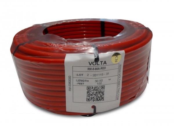 RM 8,0 rot Volta PU Rundriemen