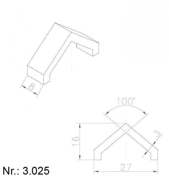 Alphabelt® 3025 PU Nocken / Mitnehmer für Zahnriemen