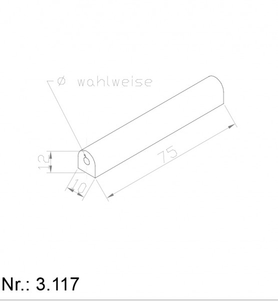 Alphabelt® 3117 PU Nocken / Mitnehmer für Zahnriemen
