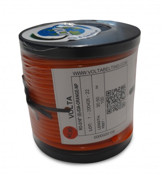RO 5,0 orange FDA Volta PU Rundriemen