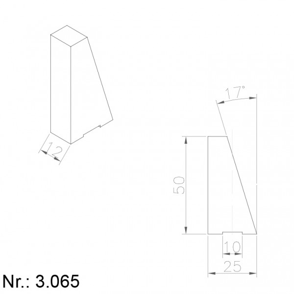 Alphabelt® 3065 PU Nocken / Mitnehmer für Zahnriemen