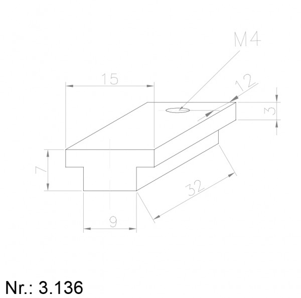 Alphabelt® 3136 PU Nocken / Mitnehmer für Zahnriemen