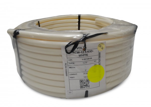 RCW 12,5 weiß FDA Volta PU Rundriemen