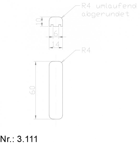 Alphabelt® 3111 PU Nocken / Mitnehmer für Zahnriemen