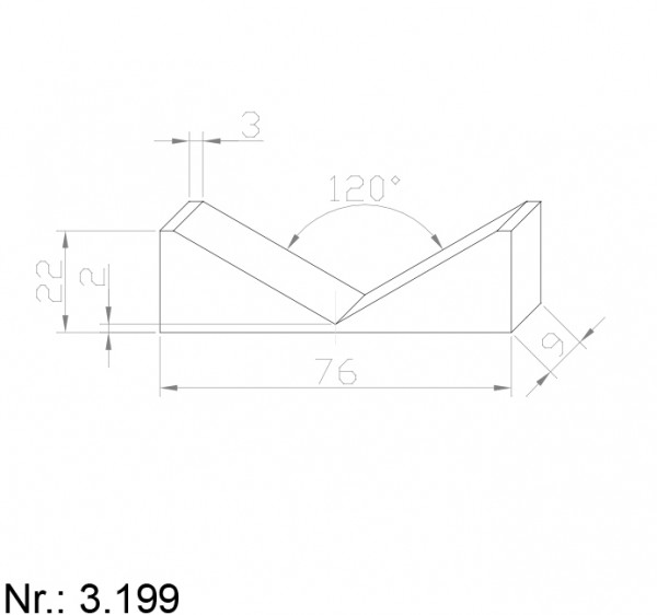 Alphabelt® 3199 PU Nocken / Mitnehmer für Zahnriemen
