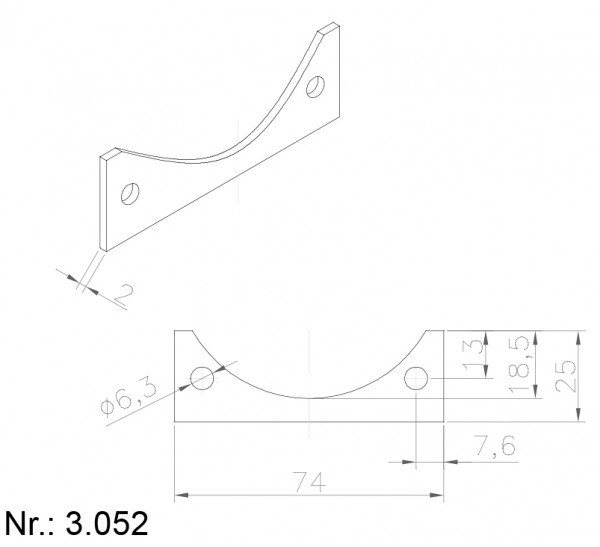 Alphabelt® 3052 PU Nocken / Mitnehmer für Zahnriemen