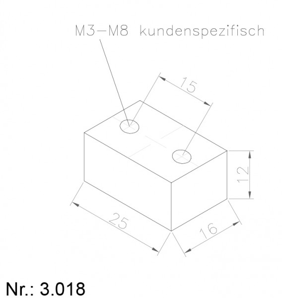 Alphabelt® 3018 PU Nocken / Mitnehmer für Zahnriemen