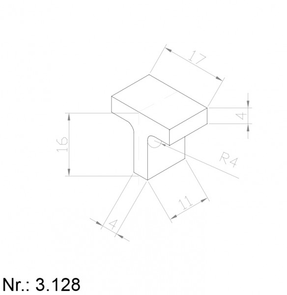 Alphabelt® 3126 PU Nocken / Mitnehmer für Zahnriemen