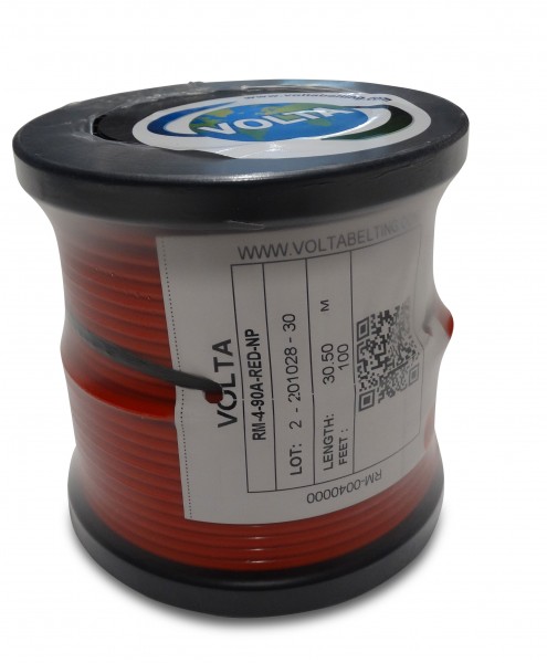 RM 4,0 rot Volta PU Rundriemen