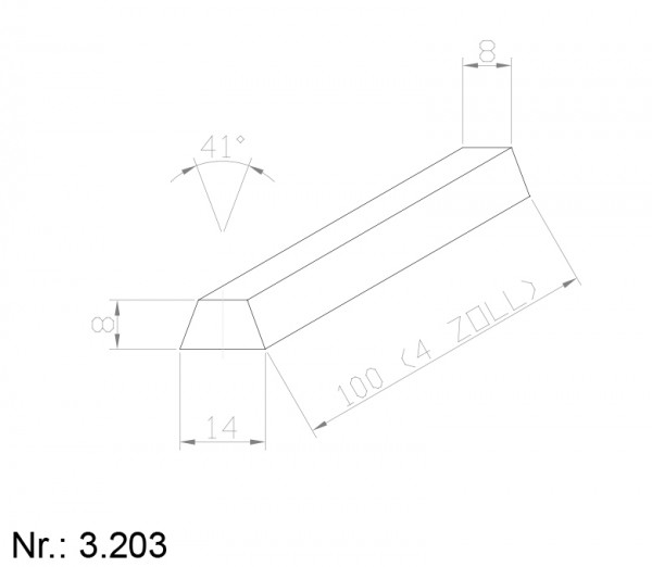 Alphabelt® 3203 PU Nocken / Mitnehmer für Zahnriemen