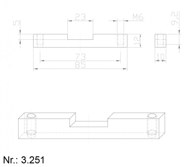 Alphabelt® 3251 PU Nocken / Mitnehmer für Zahnriemen