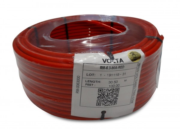 RM 6,3 rot Volta PU Rundriemen