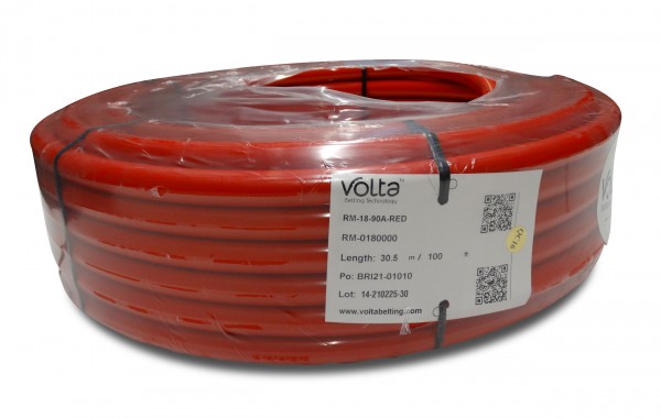 RM 18,0 rot Volta PU Rundriemen