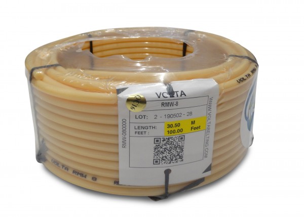 RMW 8,0 beige FDA Volta PU Rundriemen