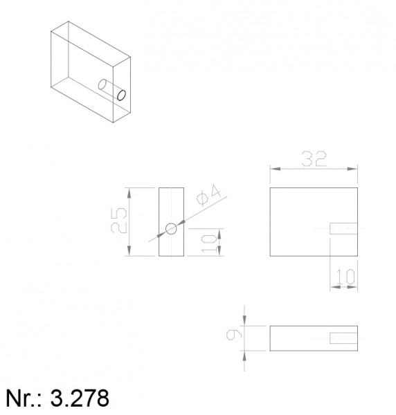 Alphabelt® 3278 PU Nocken / Mitnehmer für Zahnriemen