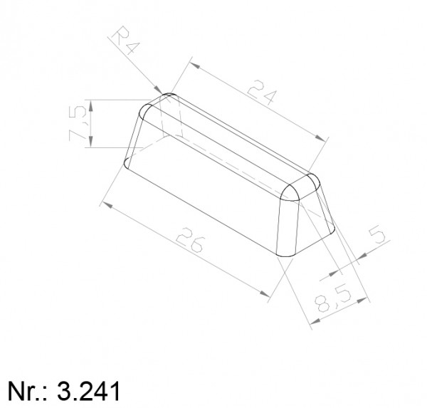 Alphabelt® 3241 PU Nocken / Mitnehmer für Zahnriemen