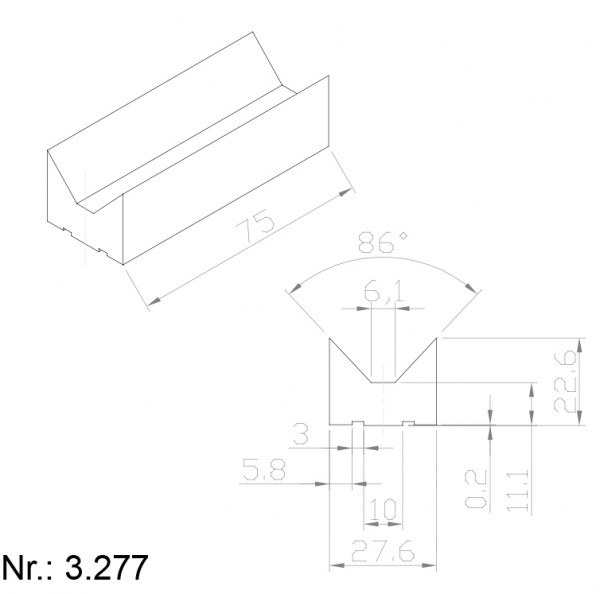 Alphabelt® 3277 PU Nocken / Mitnehmer für Zahnriemen