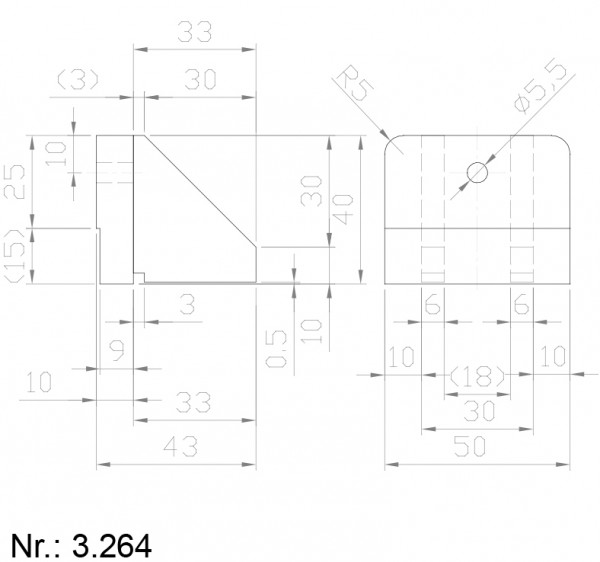Alphabelt® 3264 PU Nocken / Mitnehmer für Zahnriemen