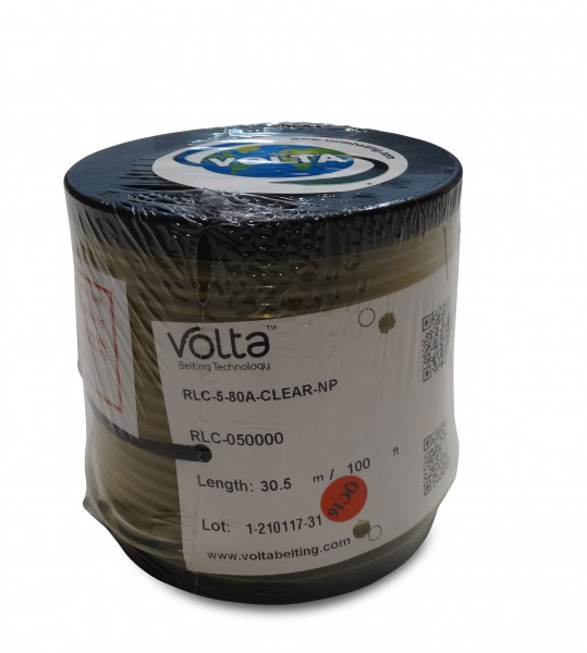 RLC 5,0 transparent FDA Volta PU Rundriemen