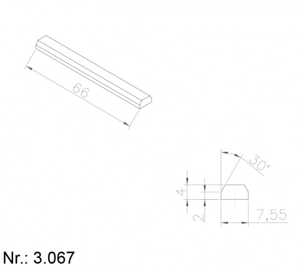 Alphabelt® 3067 PU Nocken / Mitnehmer für Zahnriemen