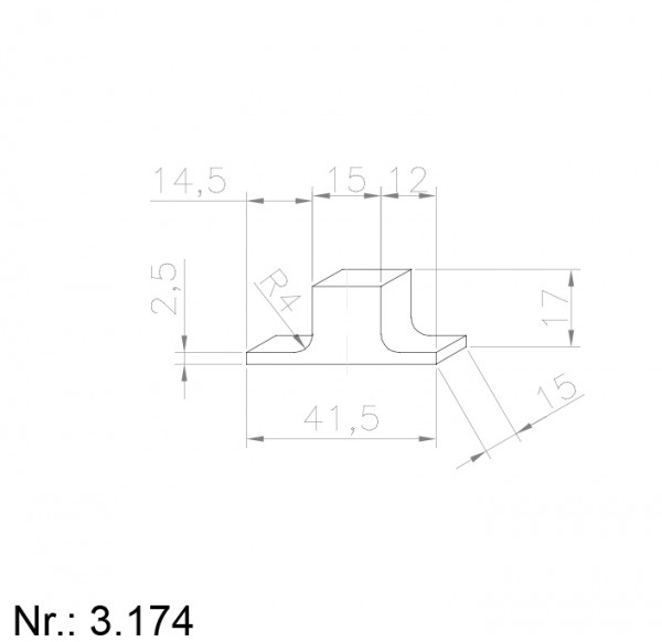 Alphabelt® 3174 PU Nocken / Mitnehmer für Zahnriemen