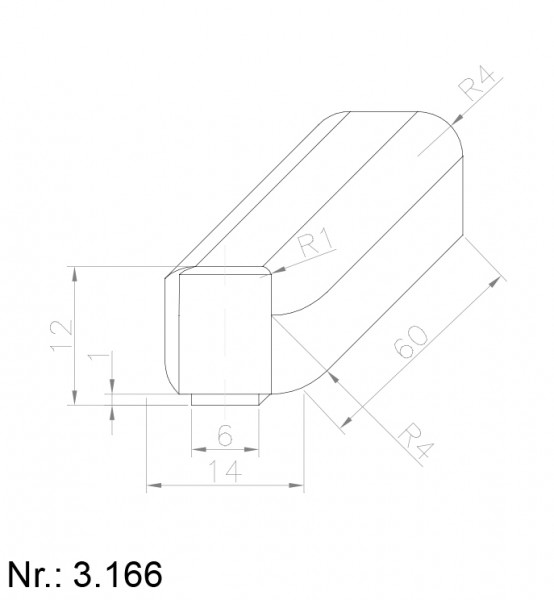 Alphabelt® 3166 PU Nocken / Mitnehmer für Zahnriemen