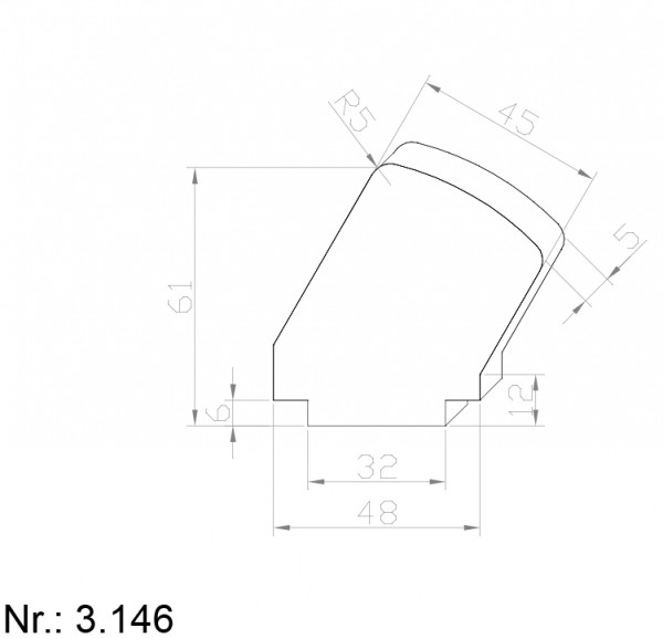Alphabelt® 3146 PU Nocken / Mitnehmer für Zahnriemen