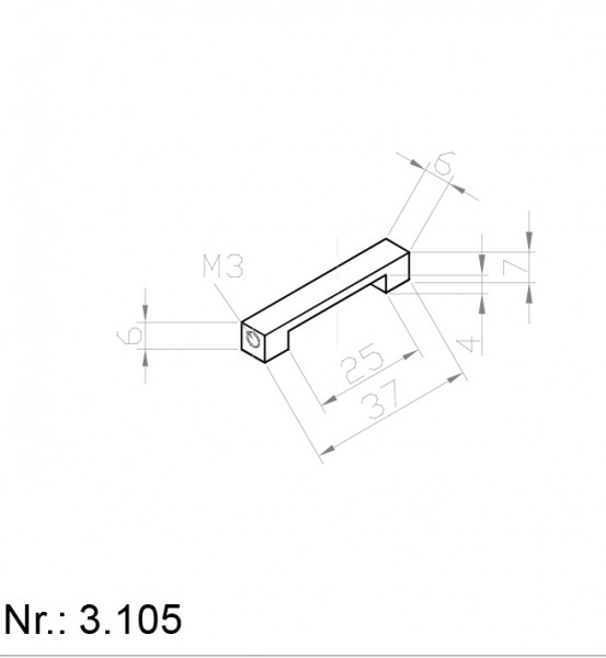 Alphabelt® 3105 PU Nocken / Mitnehmer für Zahnriemen