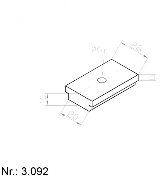 Alphabelt® 3092 PUNocken / Mitnehmer für Zahnriemen