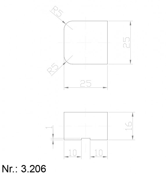 Alphabelt® 3206 PU Nocken / Mitnehmer für Zahnriemen