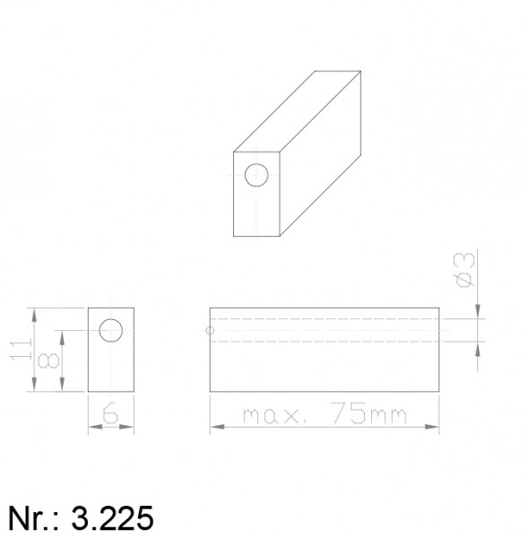 Alphabelt® 3225 PU Nocken / Mitnehmer für Zahnriemen